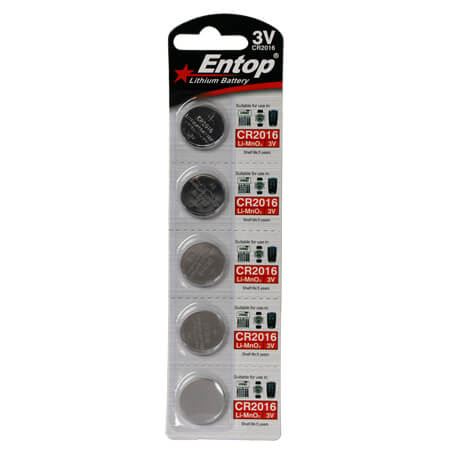 3V锂锰扣式电池 CR2016-5B 3V