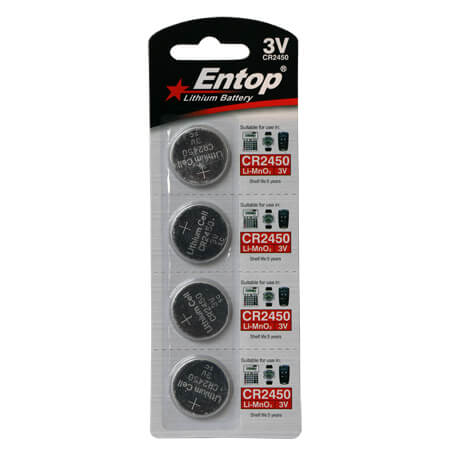 3V锂锰扣式电池 CR2450-4B 3V